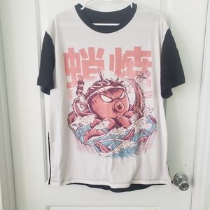 Redbubble Octopus anime style t-shirt sz 2xl